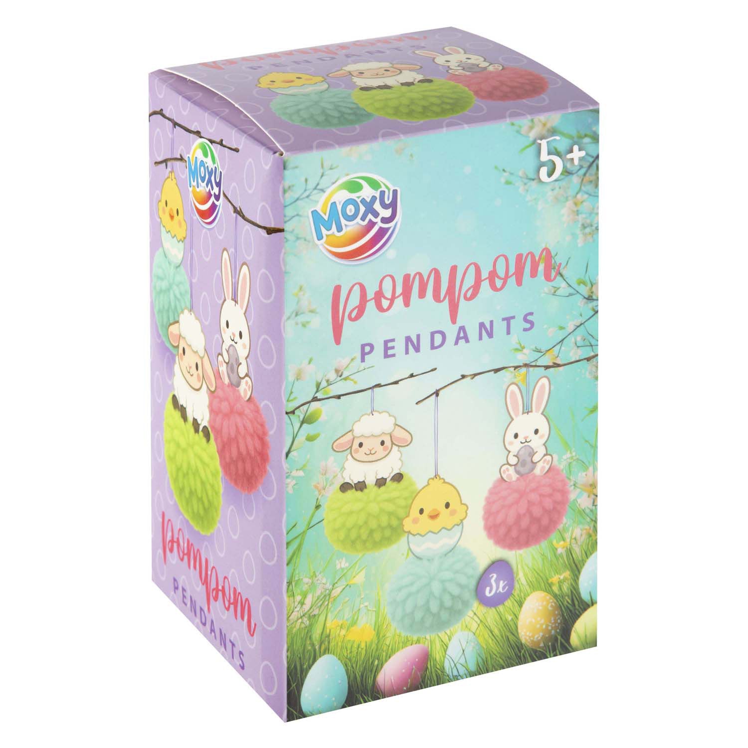 Creative Craft Group - Creative Craft Group Pompom hangers pasen maken - 3st.