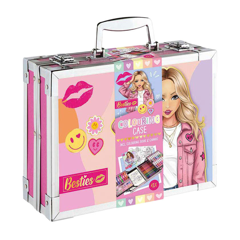 BESTIES - BESTIES metalen kleurkoffer incl. canvas