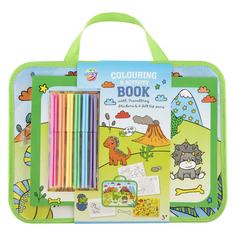 Creative Craft Group - Creative Craft Group Reistray incl. kleur- & activiteitenboek - dinosaurus