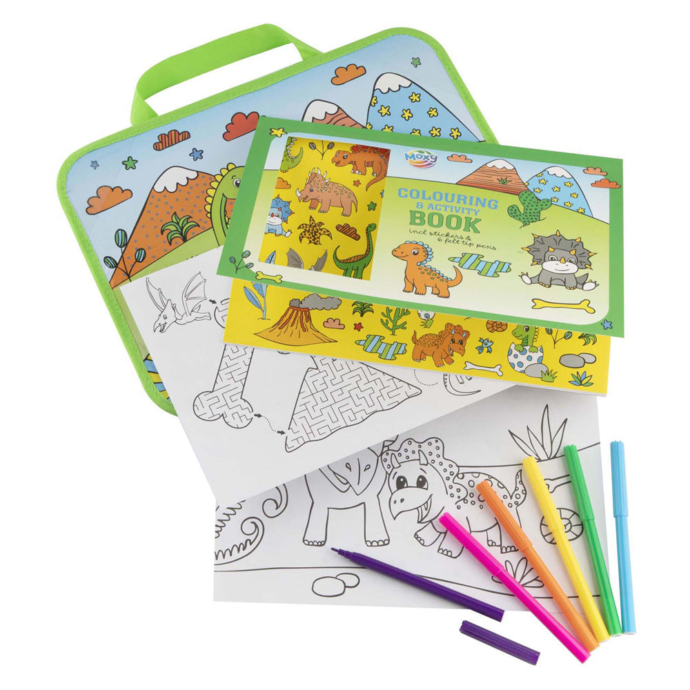 Creative Craft Group - Creative Craft Group Reistray incl. kleur- & activiteitenboek - dinosaurus