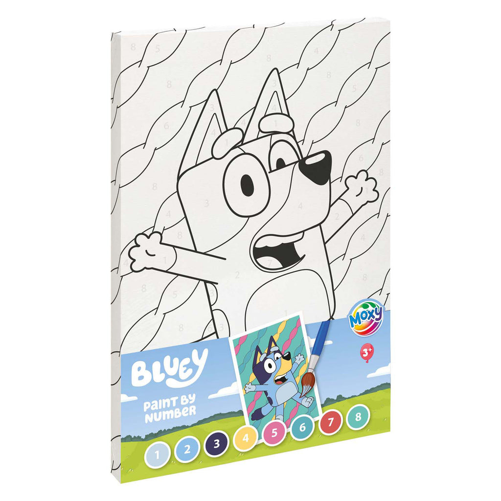 Moxy - Moxy bluey schilderen op nummer canvas