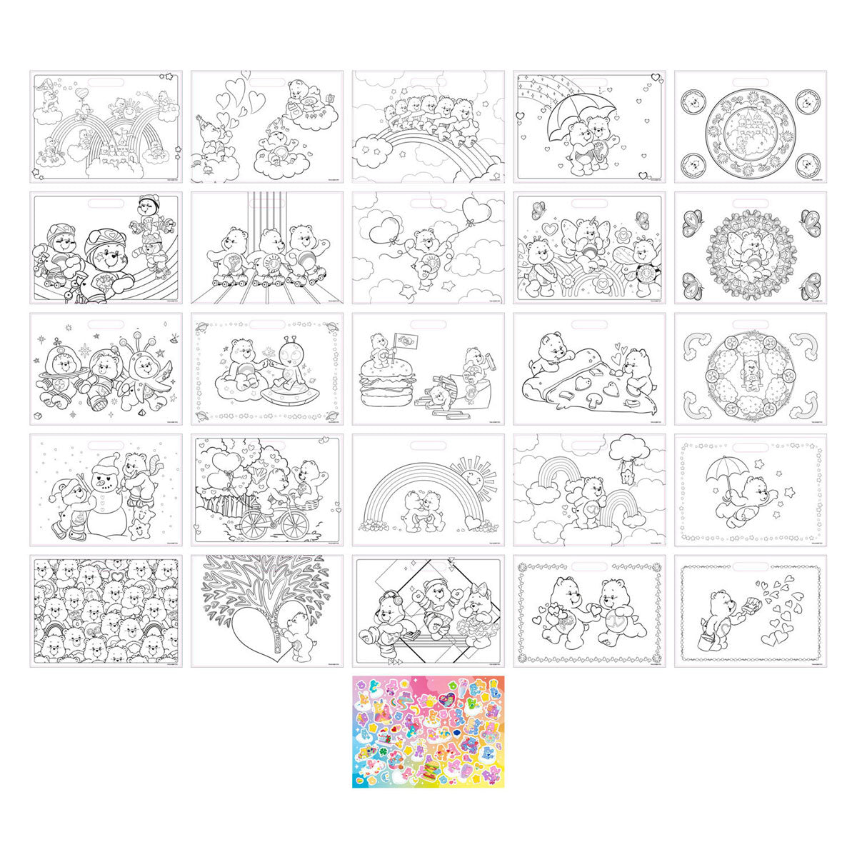 Moxy - Moxy kleurboek care bears met 50+ stickers