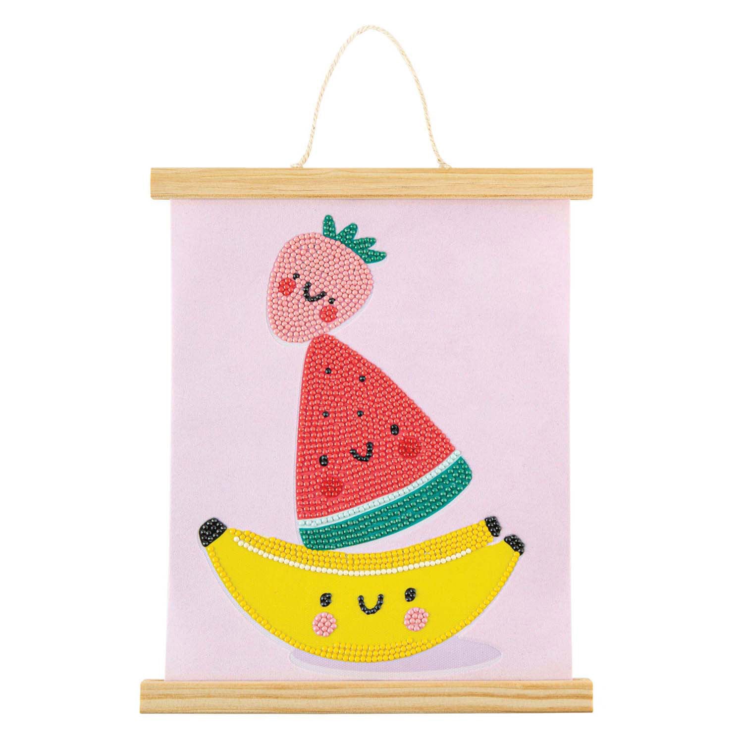 Creative Craft Group - Creative Craft Group Diamond painting wandhanger fluweel - fruit