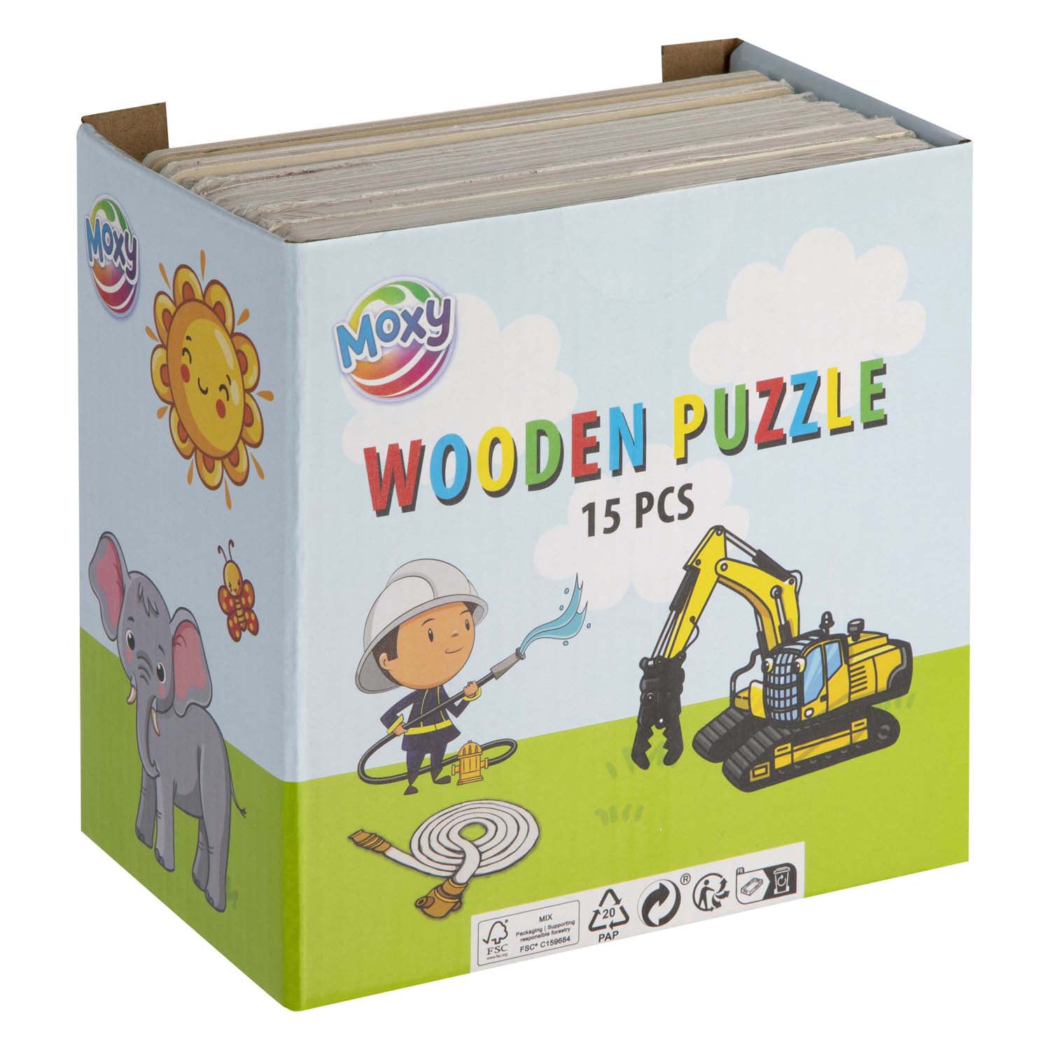 Creative Craft Group - Creative Craft Group Houten uitdeelpuzzeltjes - 15st.