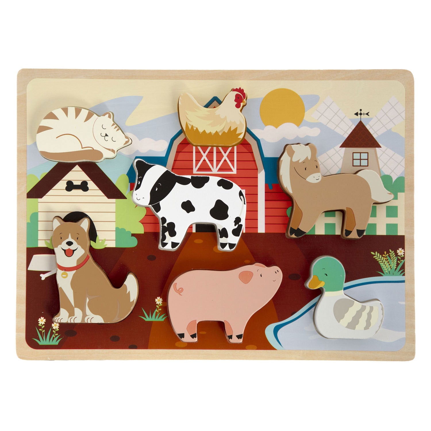 Creative Craft Group - Creative Craft Group Houten 3d puzzel boerderij - 7st.