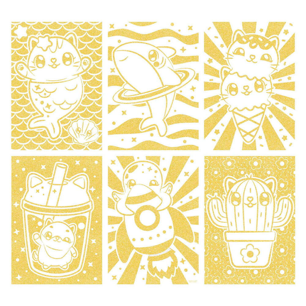 Creative Craft Group - Creative Craft Group Mini mymy glitter kleurpapier a4