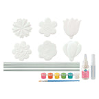 Creative Craft Group - Creative Craft Group Maak-je-eigen tuinprikkers incl. 6 verfkleuren & 1 kwast