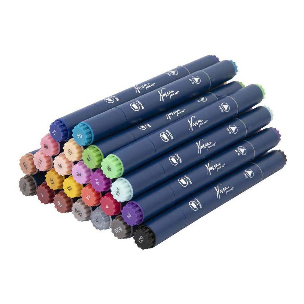 Creative Craft Group - Creative Craft Group Nassau ronde dual markers - 24 stuks