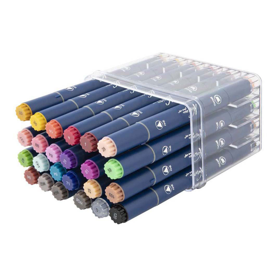 Creative Craft Group - Creative Craft Group Nassau ronde dual markers - 24 stuks