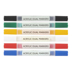 Nassau dual acrylmarkers 6 stuks