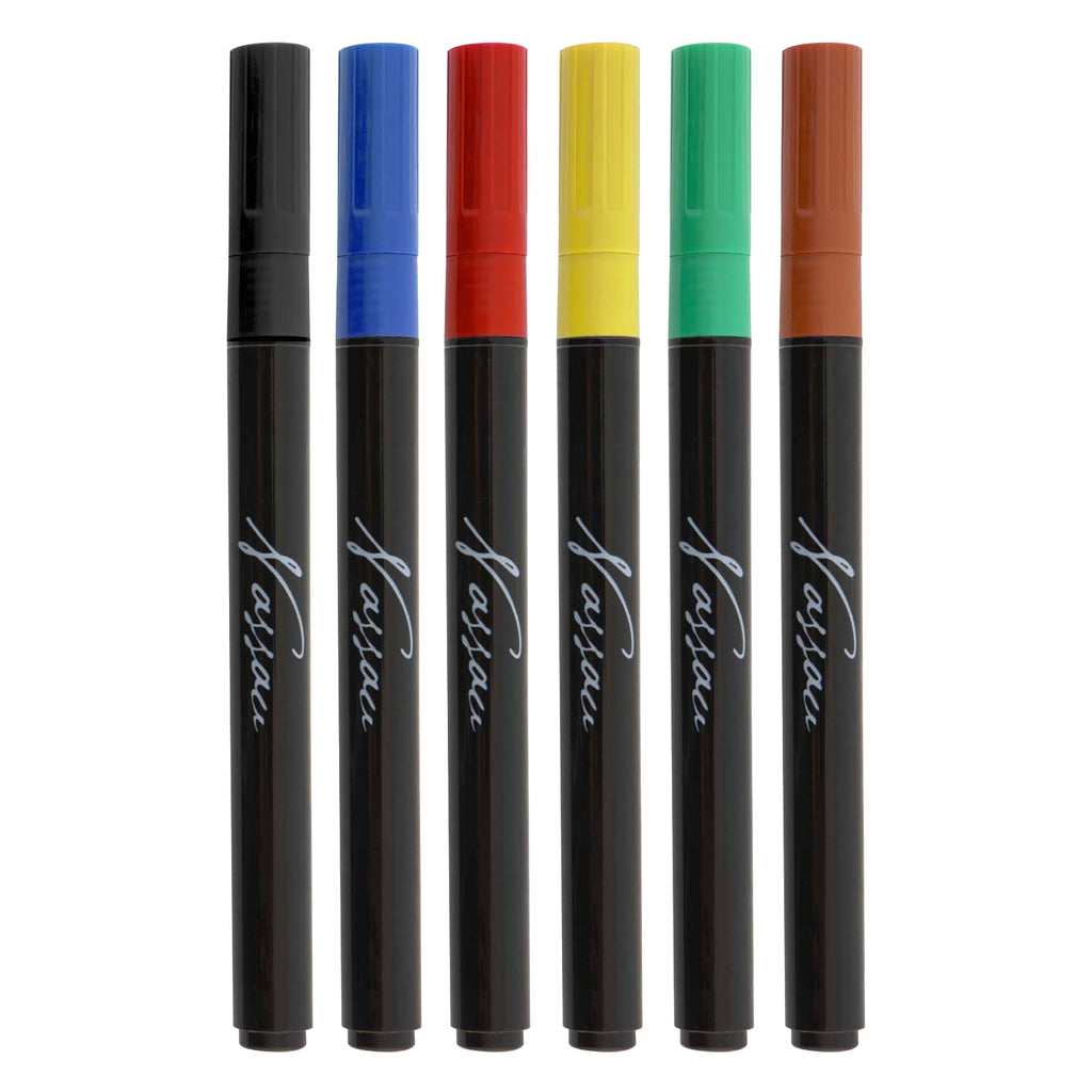 Creative Craft Group - Creative Craft Group Nassau glas- & porseleinmarkers - 6 stuks