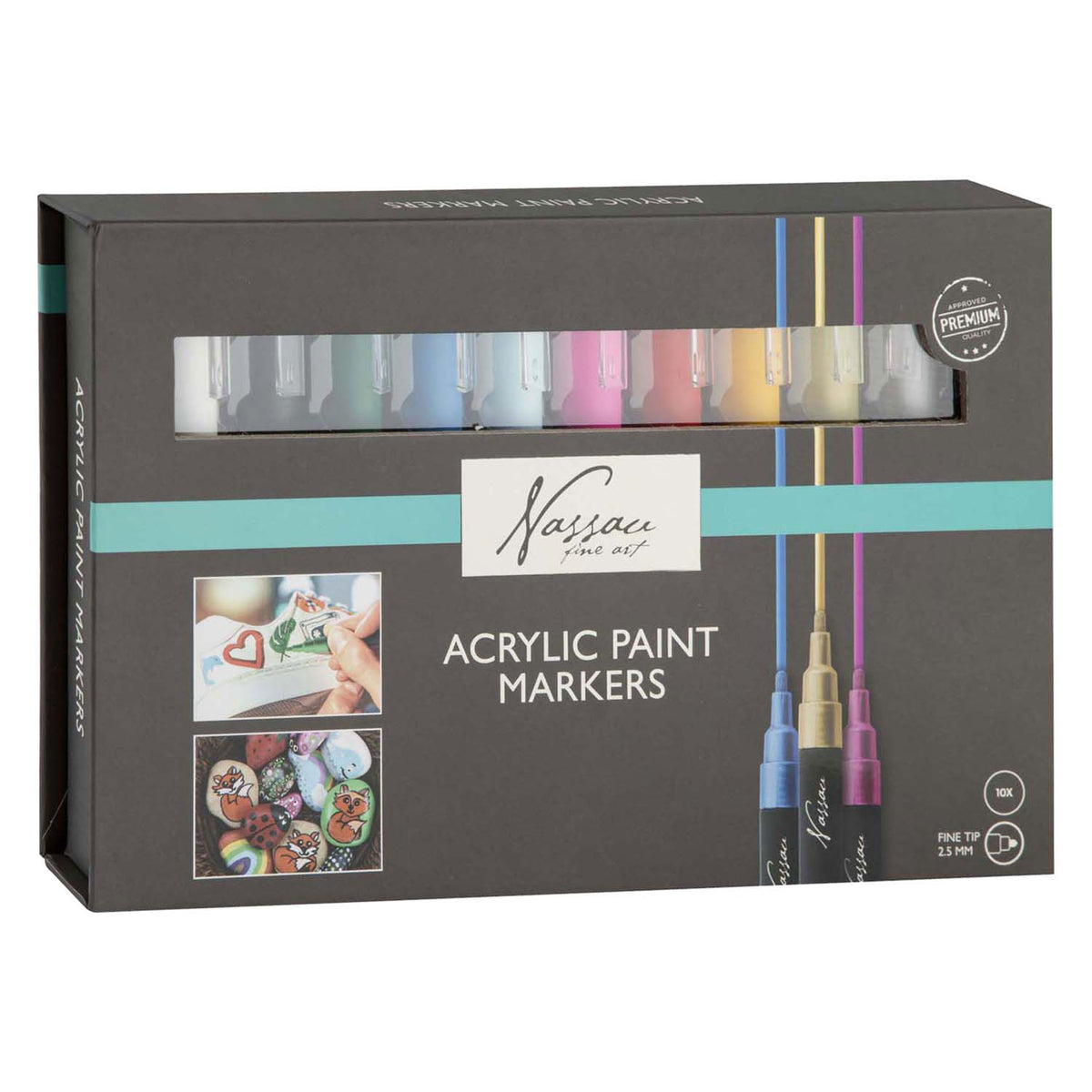 Nassau Fine Art - Nassau Fine Art Nassau acryl markerset - 10 stuks
