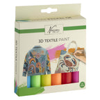 Creative Craft Group - Creative Craft Group Nassau 3d textielverf set - 6 stuks