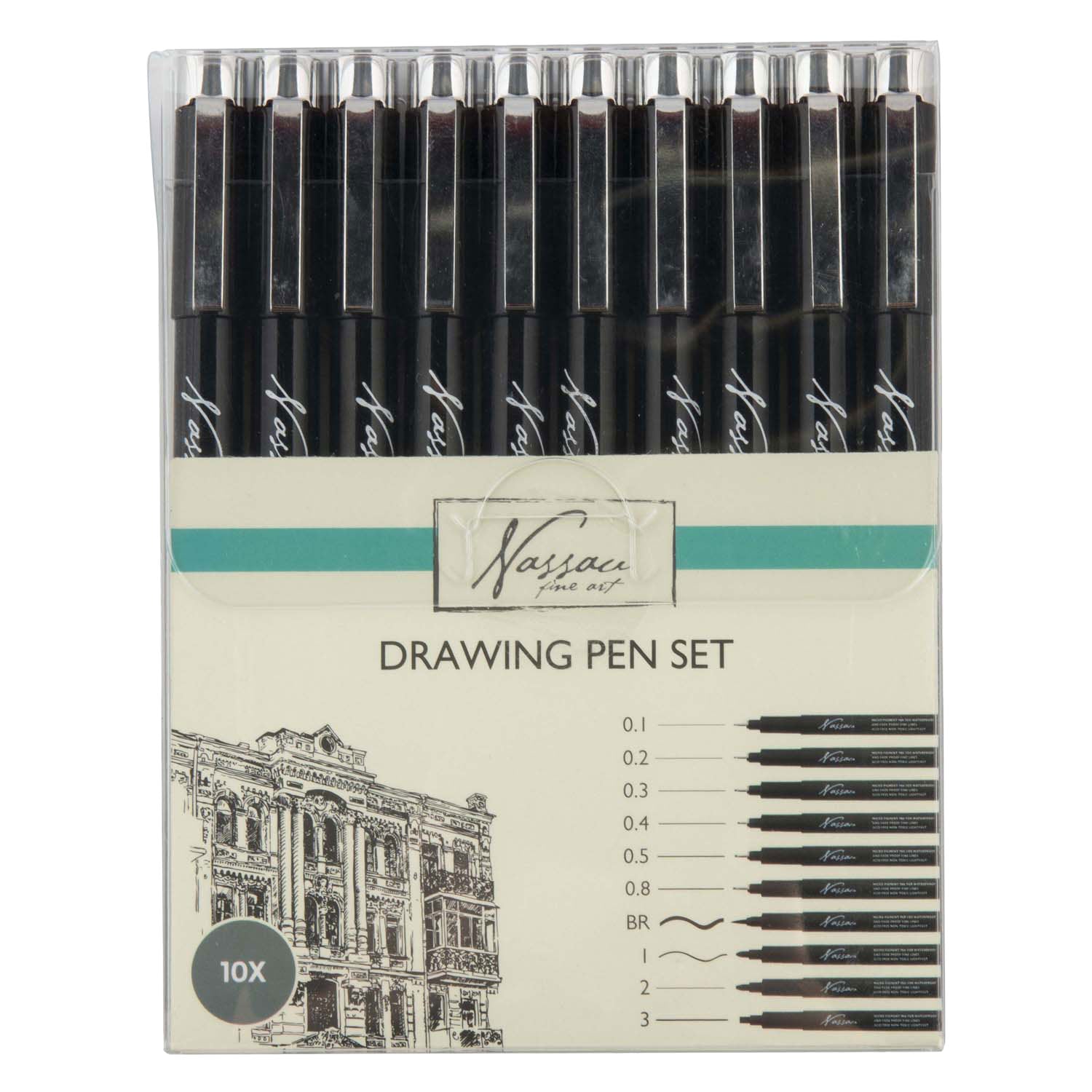 Creative Craft Group - Creative Craft Group Nassau fineliners set - 10 stuks