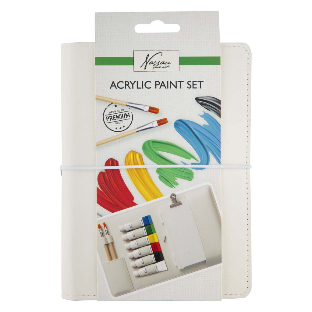 Creative Craft Group - Creative Craft Group Nassau acryl opbergmap incl. verf en penselen