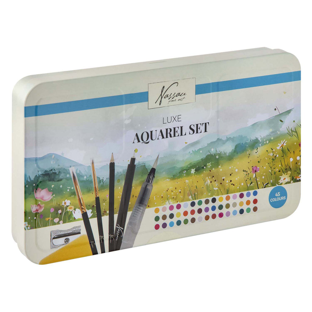 Creative Craft Group - Creative Craft Group Nassau luxe aquarel verfset - 45 kleuren