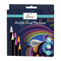 Creative Craft Group - Creative Craft Group Nassau acryl markers met dubbele punt - 12 stuks