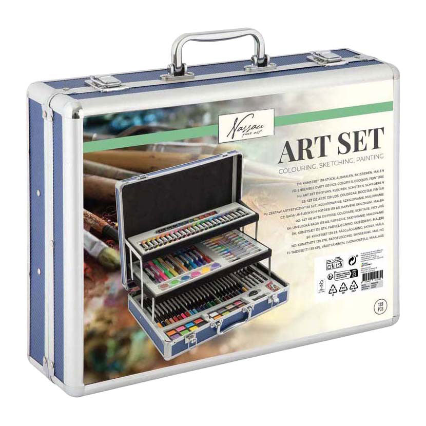 Creative Craft Group - Creative Craft Group Nassau tekenkoffer met 3 verdiepingen - 140dlg.