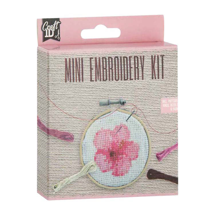 Creative Craft Group - Creative Craft Group Mini borduurset bloem - incl. naald en draad