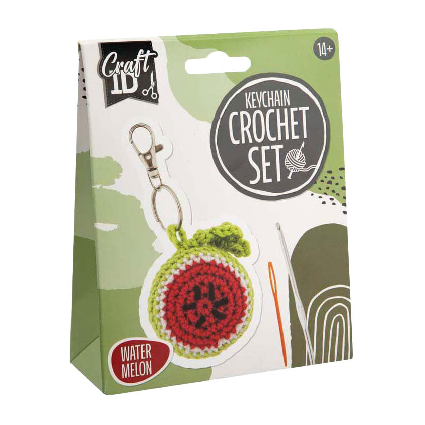 Creative Craft Group - Creative Craft Group Haakpakket sleutelhanger watermeloen - incl. naald en draad