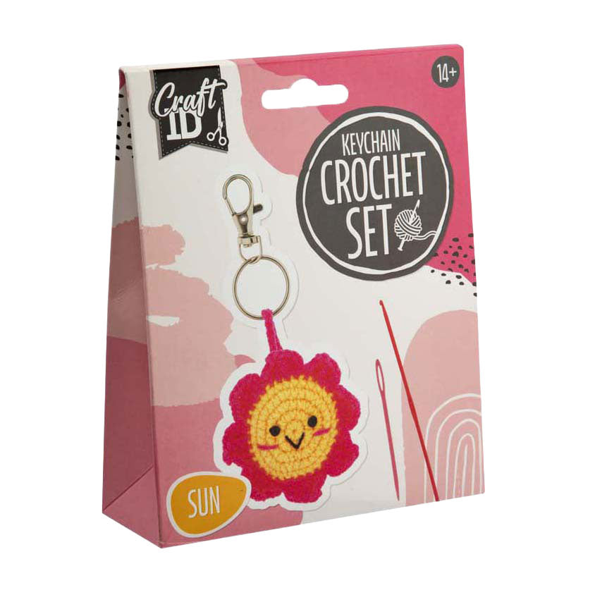 Creative Craft Group - Creative Craft Group Haakpakket sleutelhanger zon - incl. naald en draad