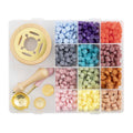 Creative Craft Group - Creative Craft Group Lakzegel set - incl. 12 kleuren 2 stempels & lepel