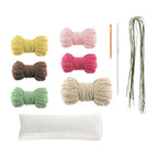 Creative Craft Group - Creative Craft Group Haakpakket bloempot roze bloemen - incl. naald en draad