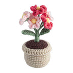 Creative Craft Group - Creative Craft Group Haakpakket bloempot roze bloemen - incl. naald en draad