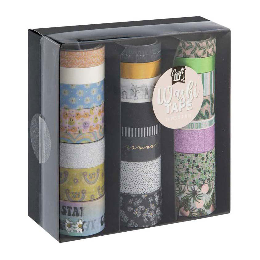 Creative Craft Group - Creative Craft Group Washi tape 3m - 24 stuks