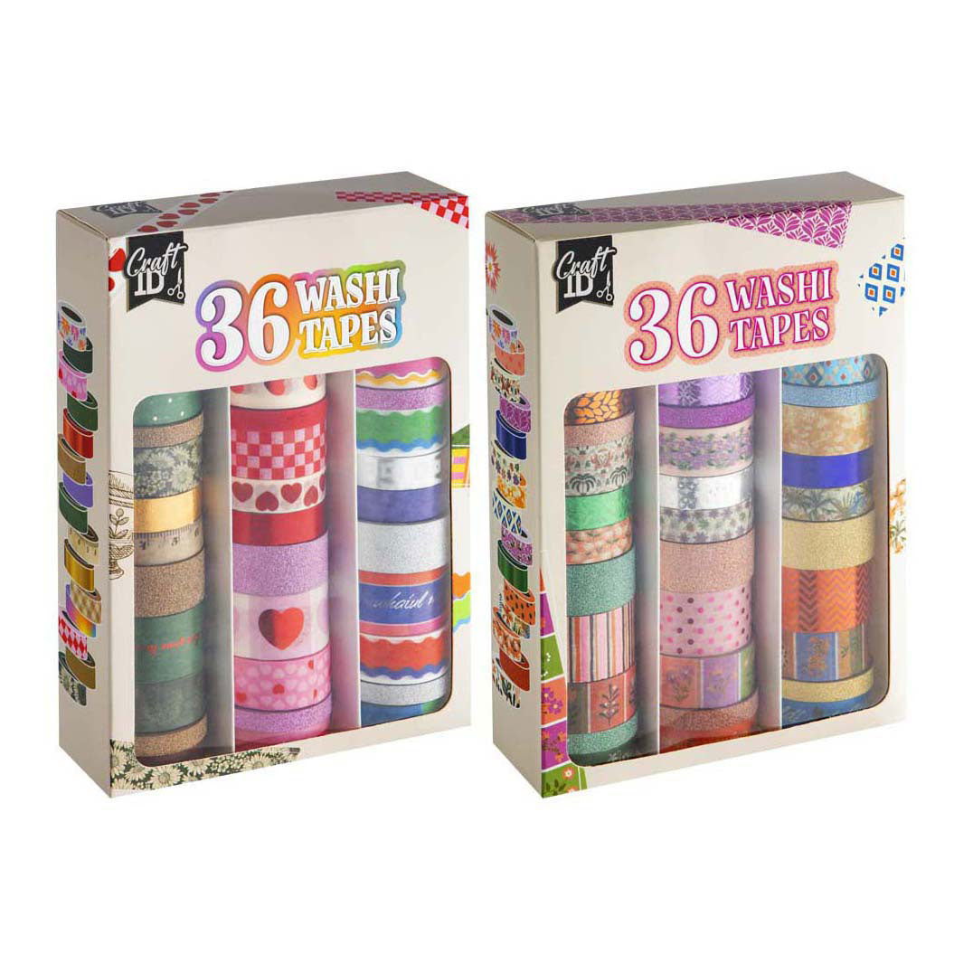 Creative Craft Group - Creative Craft Group Washi tape set 3m - 36 stuks