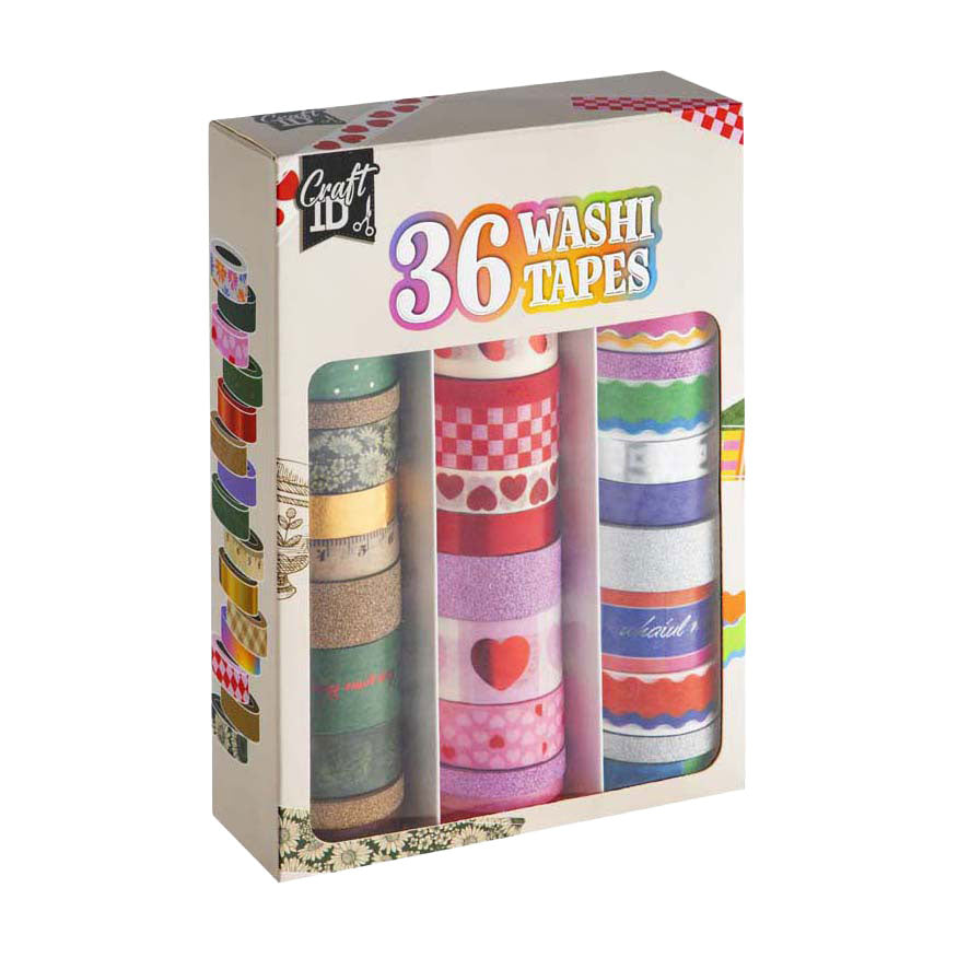 Creative Craft Group - Creative Craft Group Washi tape set 3m - 36 stuks