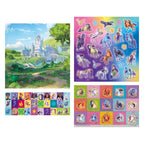 Creative Craft Group - Creative Craft Group Totum unicorn academy stickerset - 3 vellen + 1 achtergrond