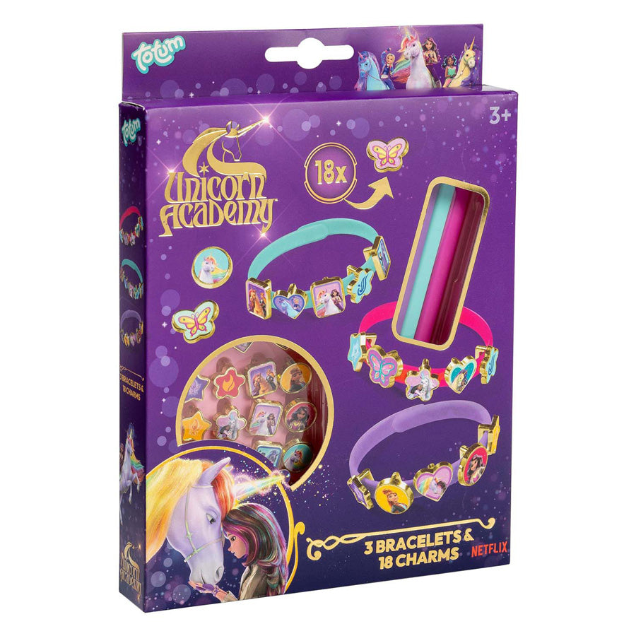 Creative Craft Group - Creative Craft Group Totum unicorn academy 3 armbanden & 18 bedels