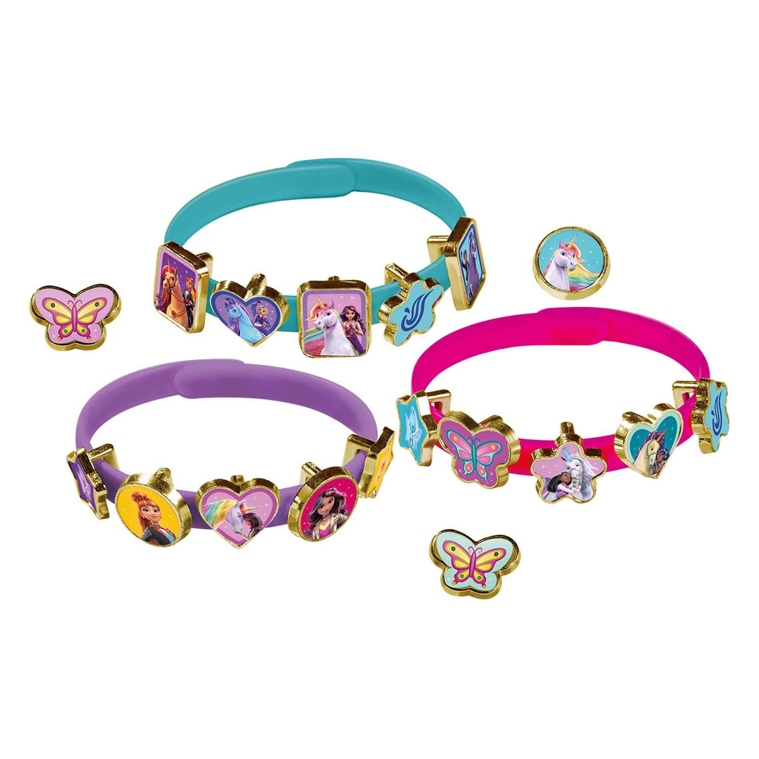 Creative Craft Group - Creative Craft Group Totum unicorn academy 3 armbanden & 18 bedels