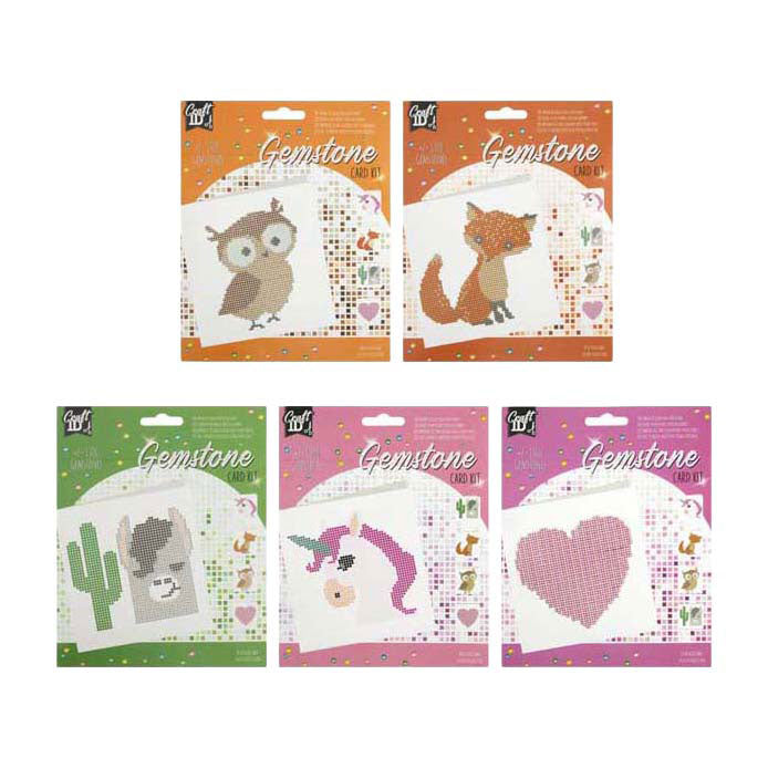 Creative Craft Group - Creative Craft Group Gemstone card kit dieren