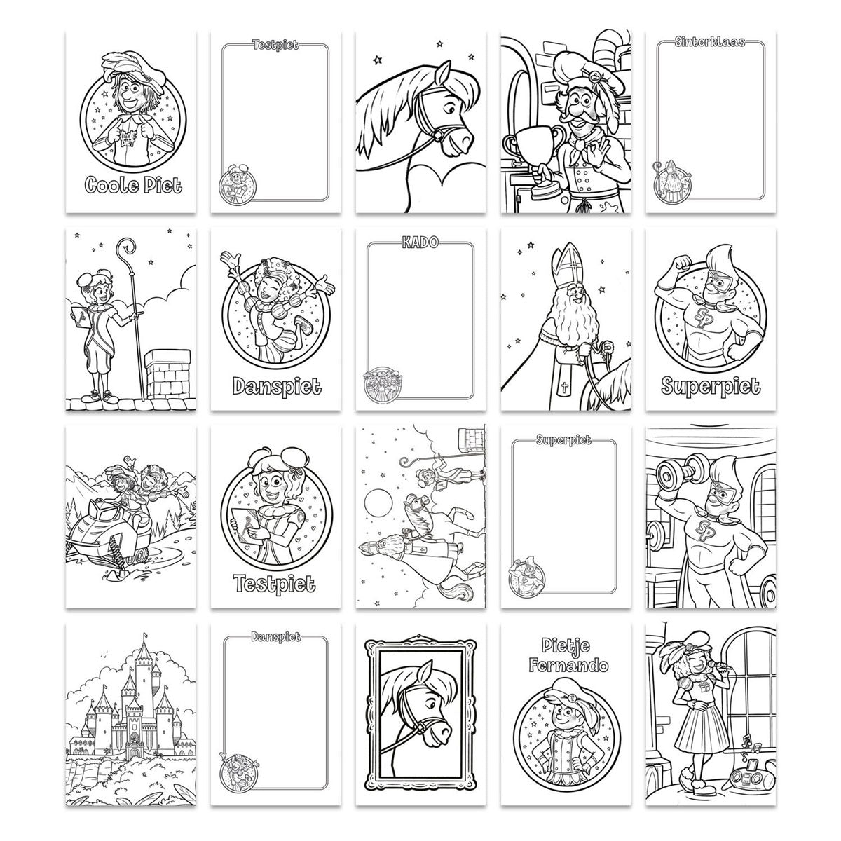 Creative Craft Group - Creative Craft Group Club van sinterklaas kleurboek a4 - 32 kleurplaten