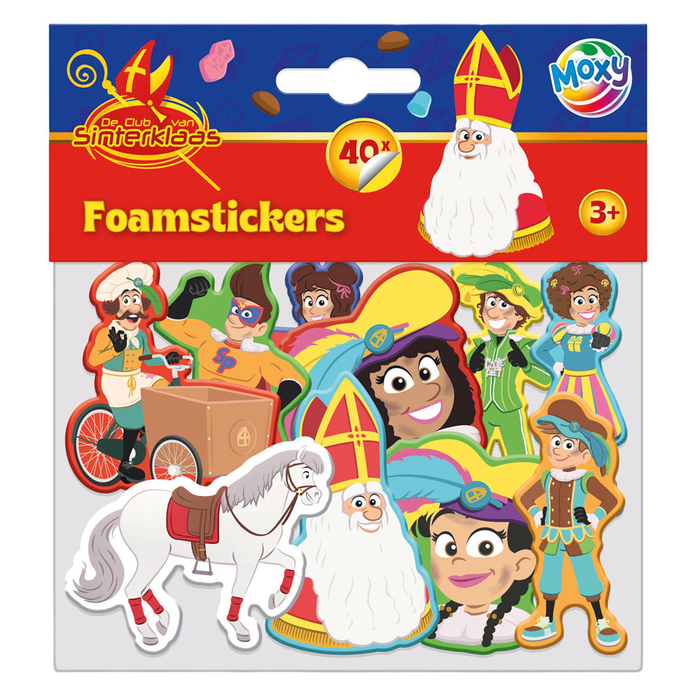 Creative Craft Group - Creative Craft Group Club van sinterklaas foam stickers - 40st.