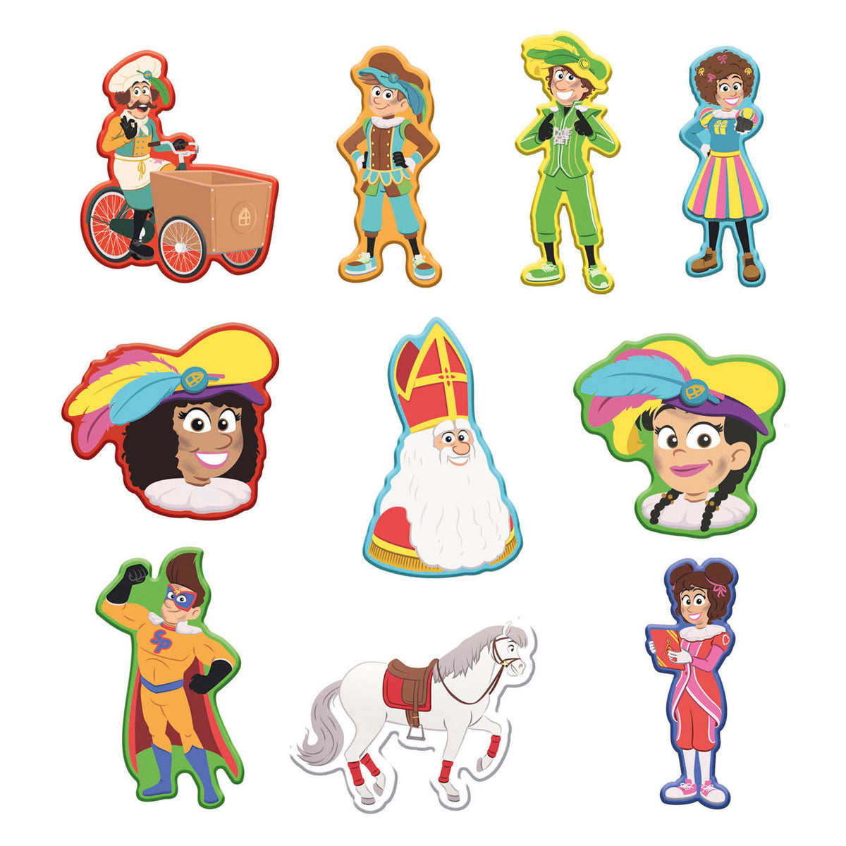 Creative Craft Group - Creative Craft Group Club van sinterklaas foam stickers - 40st.