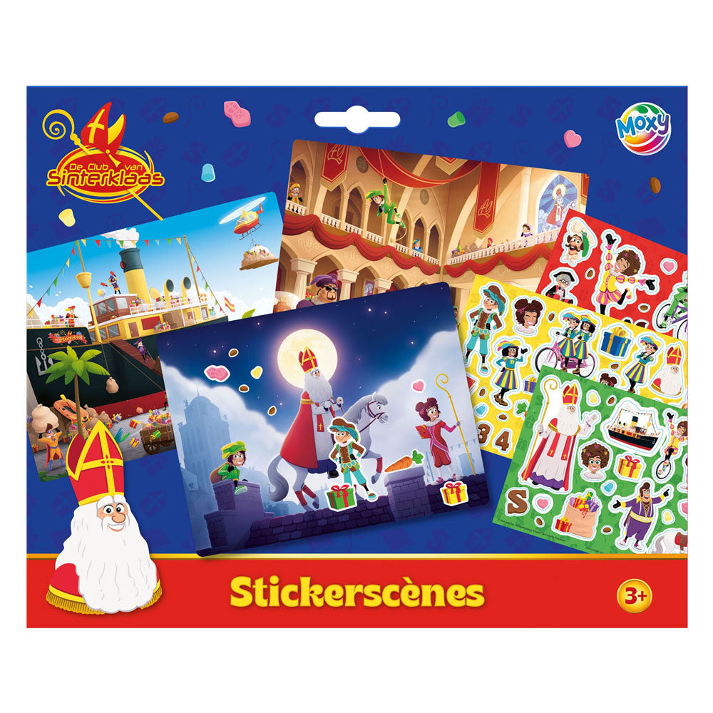 Creative Craft Group - Creative Craft Group Club van sinterklaas stickerscene - 23x28cm