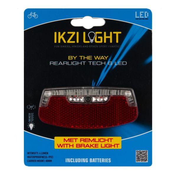 Feu arrière Ikzi 6 LED voiture + feu stop d'ailleurs batterie