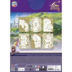 Moxy - Moxy Unicorn academy glitterpapier kleurplaten a4 - 6 vellen
