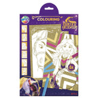 Moxy - Moxy Unicorn academy glitterpapier kleurplaten a4 - 6 vellen