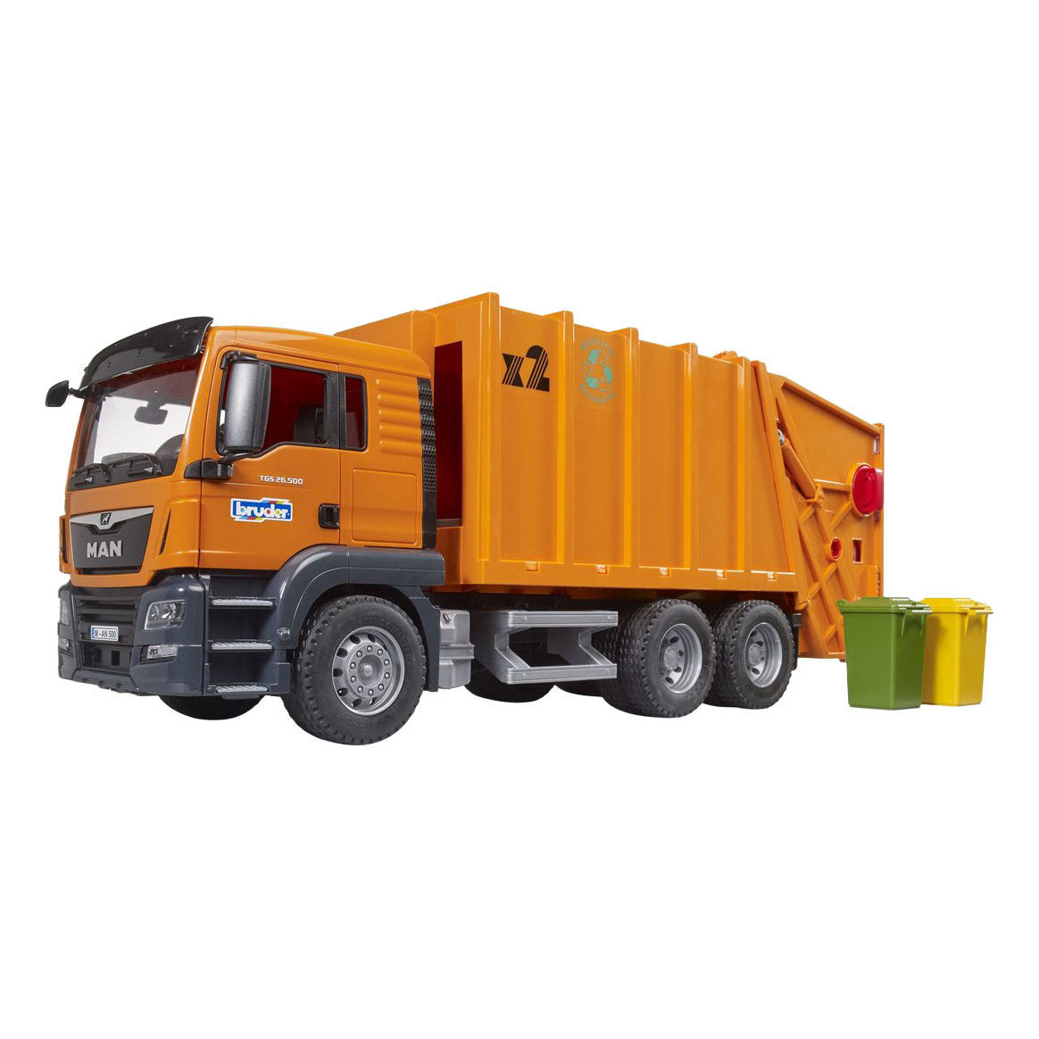 Bruder - Bruder De man vuilniswagen 1:16 van