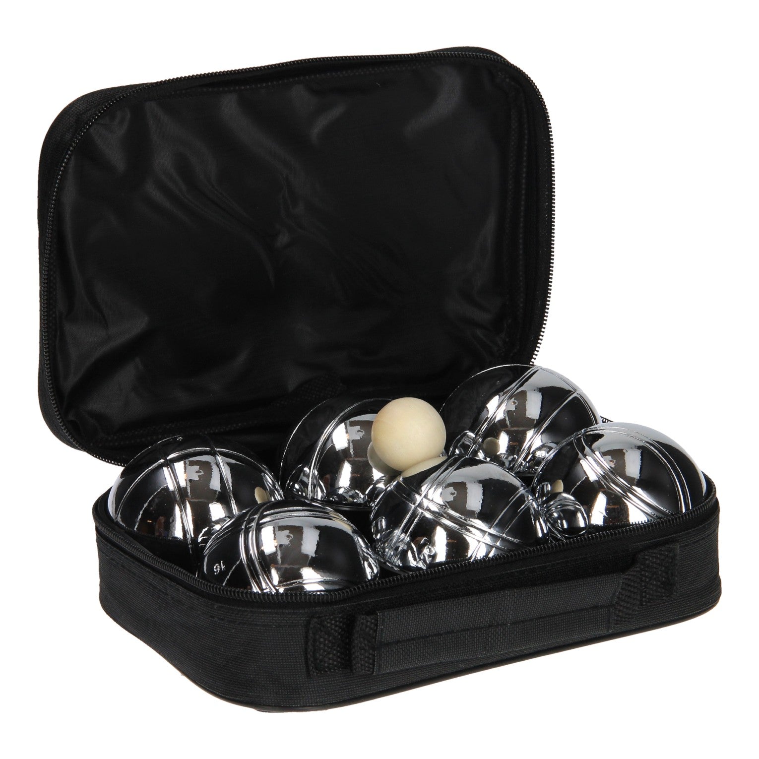 Engelhart jeu de boules 6 metalen ballen in tas