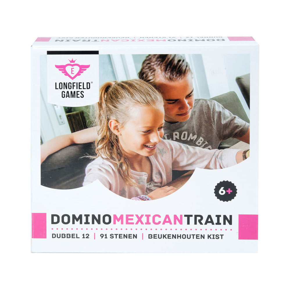 Engelhart - Engelhart Domino mexican train in houten koffer