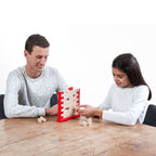 Longfield spel de vallende muur – 2 spelers – oog-handcoördinatie – spannend behendigheidsspel – engelhart