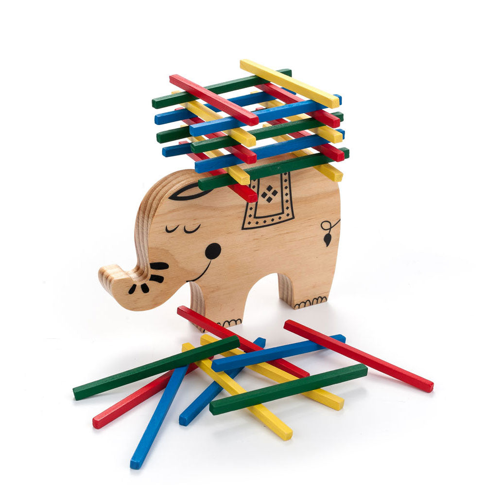 - Houten Balans Spel Olifant