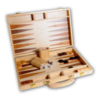 Engelhart backgammon 15 hout ingelegd