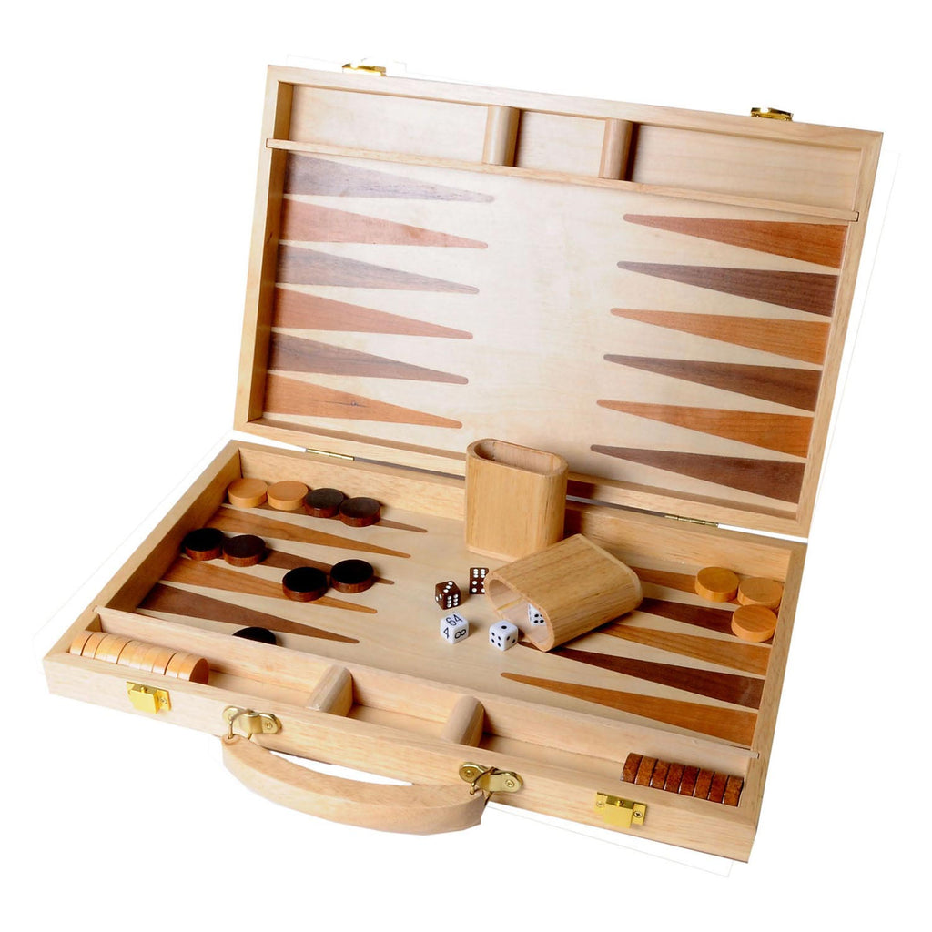 Backgammon - Backgammon 15 hout ingelegd