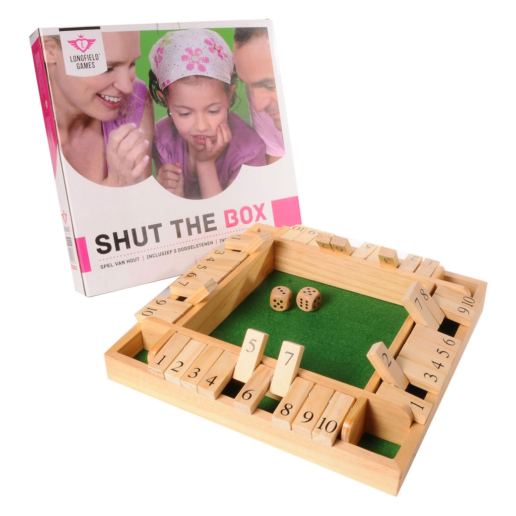 - Shut the Box Houten Dobbelspel 4 spelers